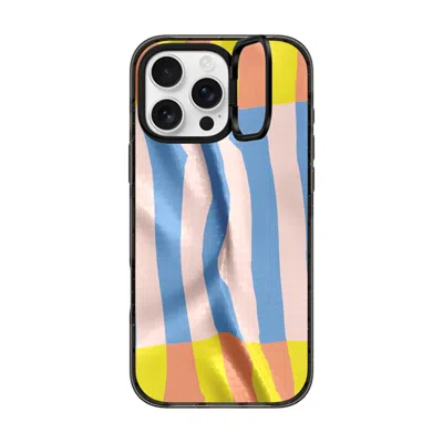 Casetify Iphone 16 Pro Max Case Black Impact Ring Stand Case Magsafe Compatible  Pattern Afternoon At Bondi