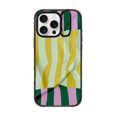 Casetify Iphone 16 Pro Max Case Black Impact Ring Stand Case Magsafe Compatible  Pattern Afternoon At Capri