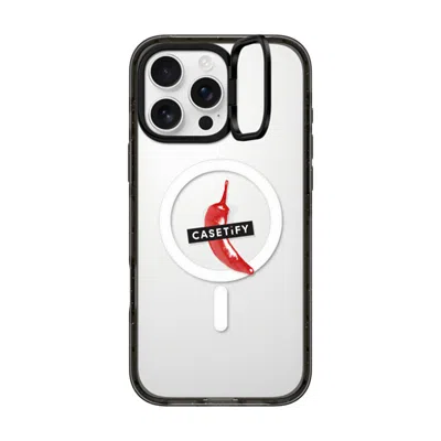 Casetify Iphone 16 Pro Max Case Black Impact Ring Stand Case Magsafe Compatible  “spicy Hot Pot Only" Casetif