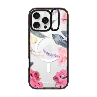 Casetify Iphone 16 Pro Max Case Black Impact Ring Stand Case Magsafe Compatible  Spring Design #2 - Floral Ga