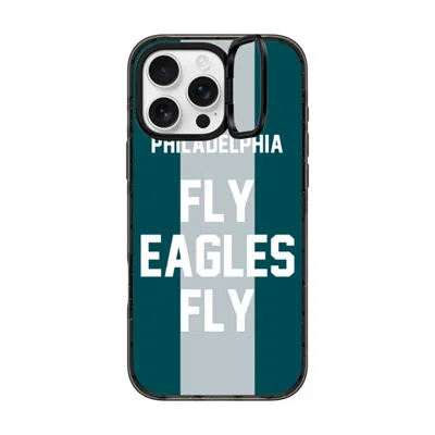 Casetify Iphone 16 Pro Max Case Black Impact Ring Stand Case Magsafe Compatible  Superbowl - Fly Eagles Fly C