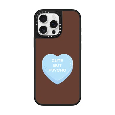 Casetify Iphone 16 Pro Max Case Black On Black Mirror Case Magsafe Compatible  Cute But Psycho - Hot Fudge Ca