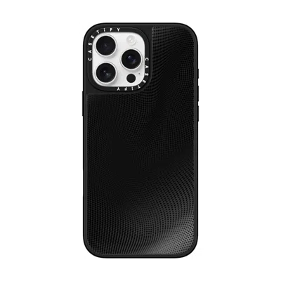 Casetify Iphone 16 Pro Max Case Black On Black Mirror Case Magsafe Compatible  Halftone Case