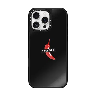 Casetify Iphone 16 Pro Max Case Black On Black Mirror Case Magsafe Compatible  “spicy Hot Pot Only"