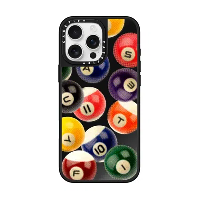 Casetify Iphone 16 Pro Max Case Black On Black Mirror Case Magsafe Compatible  Sport Billiard