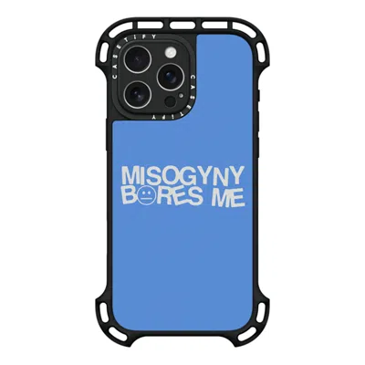 Casetify Iphone 16 Pro Max Case Black Ultra Bounce Case Magsafe Compatible  Misogyny Bores Me
