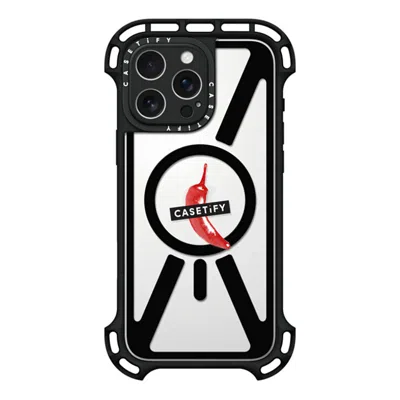 Casetify Iphone 16 Pro Max Case Black Ultra Bounce Case Magsafe Compatible  “spicy Hot Pot Only"