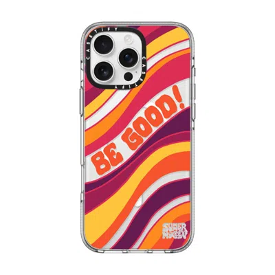 Casetify Iphone 16 Pro Max Case Clear Impact Clear Case Magsafe Compatible  Be Good - Summer Mckeen X Casetif In Multi