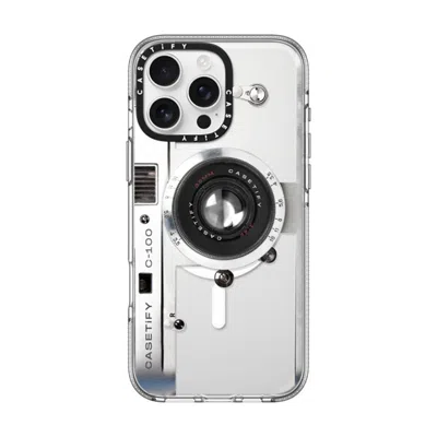 Casetify Iphone 16 Pro Max Case Clear Impact Clear Case Magsafe Compatible  Camera Case - Retro  In Transparent