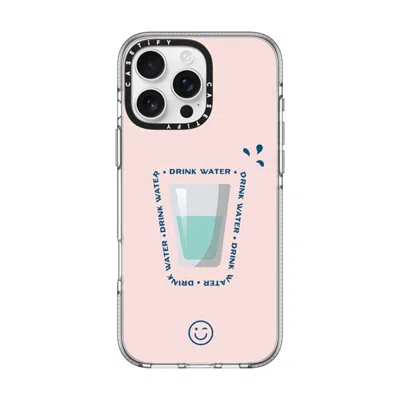 Casetify Iphone 16 Pro Max Case Clear Impact Clear Case Magsafe Compatible  Hydrate Then Dominate  In Transparent