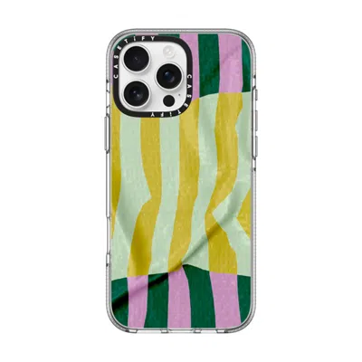 Casetify Iphone 16 Pro Max Case Clear Impact Clear Case Magsafe Compatible  Pattern Afternoon At Capri In Transparent