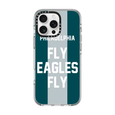Casetify Iphone 16 Pro Max Case Clear Impact Clear Case Magsafe Compatible  Superbowl - Fly Eagles Fly Caseti In Transparent