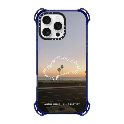 Casetify Iphone 16 Pro Max Case Cobalt Blue Bounce Case Magsafe Compatible  Alisha Marie Sunsets & Therapy Ca