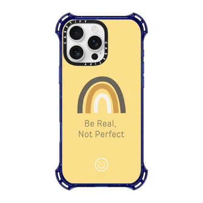 Casetify Iphone 16 Pro Max Case Cobalt Blue Bounce Case Magsafe Compatible  Be Real, Not Perfect  In Yellow