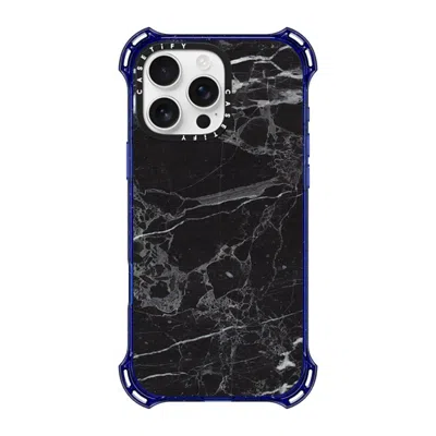 Casetify Iphone 16 Pro Max Case Cobalt Blue Bounce Case Magsafe Compatible  Black Marble