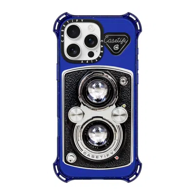 Casetify Iphone 16 Pro Max Case Cobalt Blue Bounce Case Magsafe Compatible  Camera Case - Vintage