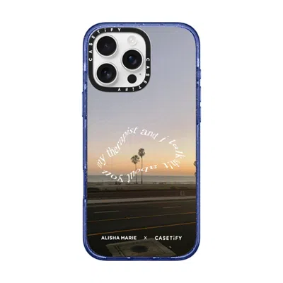 Casetify Iphone 16 Pro Max Case Glitter Indigo Impact Case Magsafe Compatible  Alisha Marie Sunsets & Therapy
