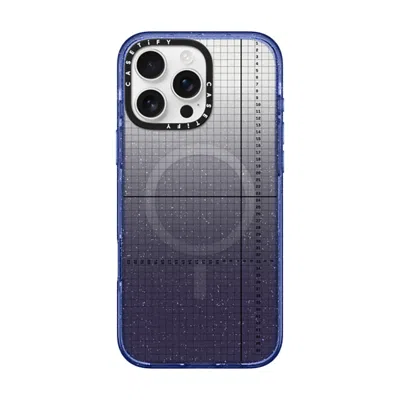 Casetify Iphone 16 Pro Max Case Glitter Indigo Impact Case Magsafe Compatible  Metrics