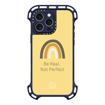Casetify Iphone 16 Pro Max Case Indigo Ultra Bounce Case Magsafe Compatible  Be Real, Not Perfect  In Gray