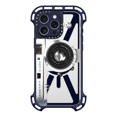 Casetify Iphone 16 Pro Max Case Indigo Ultra Bounce Case Magsafe Compatible  Camera Case - Retro  In Purple
