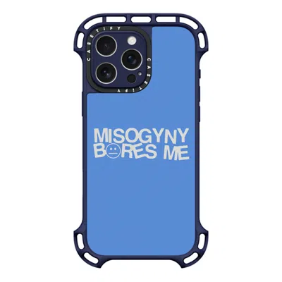 Casetify Iphone 16 Pro Max Case Indigo Ultra Bounce Case Magsafe Compatible  Misogyny Bores Me  In Purple