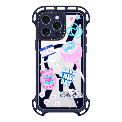 Casetify Iphone 16 Pro Max Case Indigo Ultra Bounce Case Magsafe Compatible  Y2k Collage  In Purple