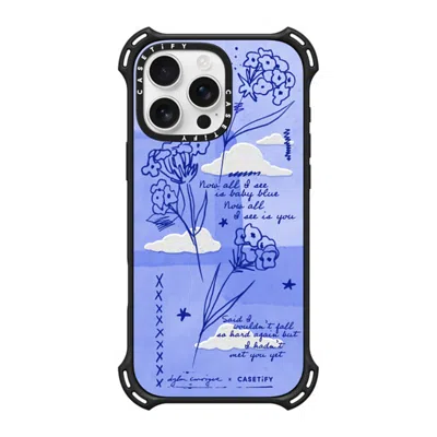 Casetify Iphone 16 Pro Max Case Matte Black Bounce Case Magsafe Compatible  Baby Blue