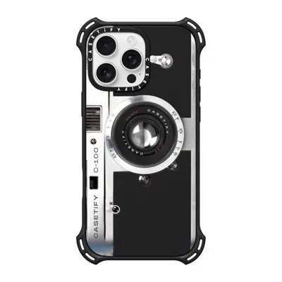 Casetify Iphone 16 Pro Max Case Matte Black Bounce Case Magsafe Compatible  Camera Case - Retro
