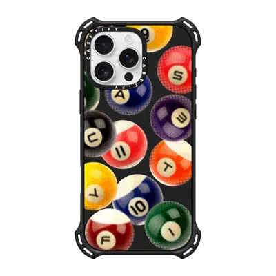 Casetify Iphone 16 Pro Max Case Matte Black Bounce Case Magsafe Compatible  Sport Billiard