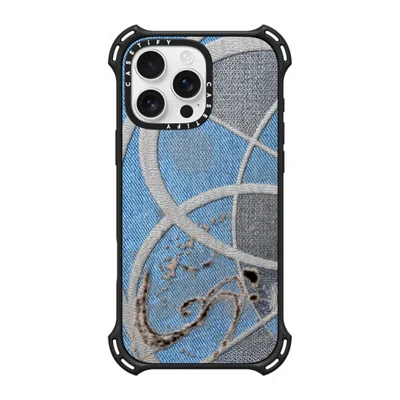 Casetify Iphone 16 Pro Max Case Matte Black Bounce Case Magsafe Compatible  Surrealism Cyber Denim