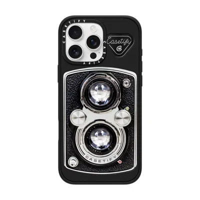 Casetify Iphone 16 Pro Max Case Matte Black Impact Case  Camera Case - Vintage