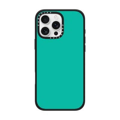 Casetify Iphone 16 Pro Max Case Matte Black Impact Case Magsafe Compatible  Mint Green