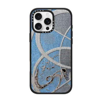 Casetify Iphone 16 Pro Max Case Matte Black Impact Case Magsafe Compatible  Surrealism Cyber Denim