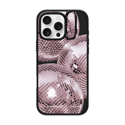 Casetify Iphone 16 Pro Max Case Matte Black Impact Ring Stand Case Magsafe Compatible  Alisha Marie Disco Bab
