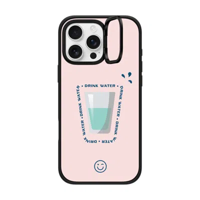 Casetify Iphone 16 Pro Max Case Matte Black Impact Ring Stand Case Magsafe Compatible  Hydrate Then Dominate 