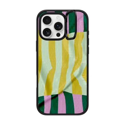 Casetify Iphone 16 Pro Max Case Matte Black Impact Ring Stand Case Magsafe Compatible  Pattern Afternoon At C