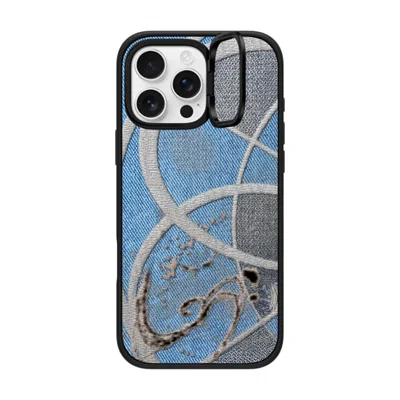 Casetify Iphone 16 Pro Max Case Matte Black Impact Ring Stand Case Magsafe Compatible  Surrealism Cyber Denim