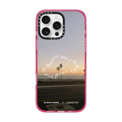 Casetify Iphone 16 Pro Max Case Pink Fizz Impact Case Magsafe Compatible  Alisha Marie Sunsets & Therapy Case