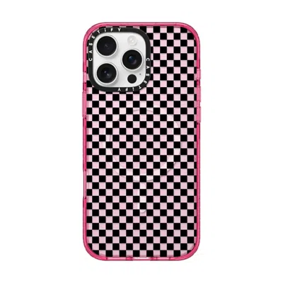 Casetify Iphone 16 Pro Max Case Pink Fizz Impact Case Magsafe Compatible  Checker Case