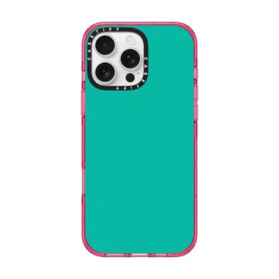 Casetify Iphone 16 Pro Max Case Pink Fizz Impact Case Magsafe Compatible  Mint Green