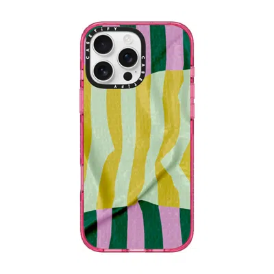 Casetify Iphone 16 Pro Max Case Pink Fizz Impact Case Magsafe Compatible  Pattern Afternoon At Capri