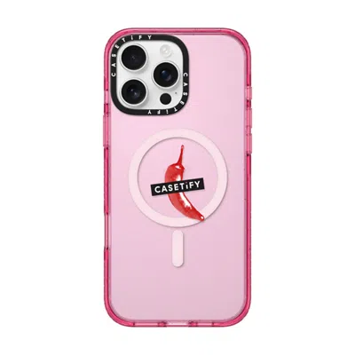Casetify Iphone 16 Pro Max Case Pink Fizz Impact Case Magsafe Compatible  “spicy Hot Pot Only"