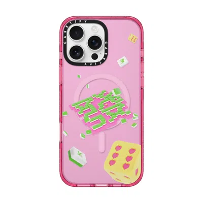Casetify Iphone 16 Pro Max Case Pink Fizz Impact Case Magsafe Compatible  Strike It Rich!