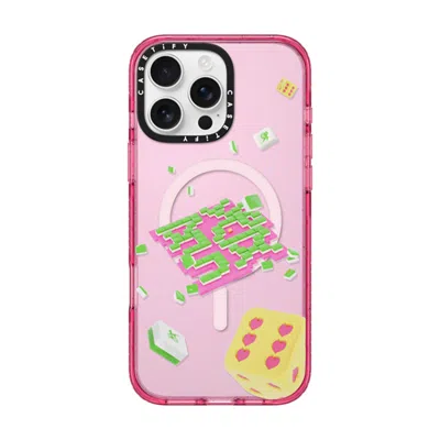 Casetify Iphone 16 Pro Max Case Pink Fizz Impact Case Magsafe Compatible  Strike It Rich!
