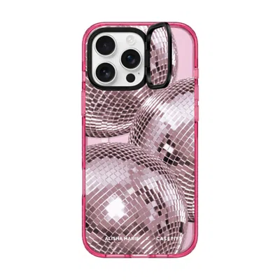 Casetify Iphone 16 Pro Max Case Pink Impact Ring Stand Case Magsafe Compatible  Alisha Marie Disco Baby Case 