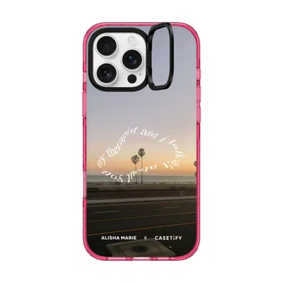Casetify Iphone 16 Pro Max Case Pink Impact Ring Stand Case Magsafe Compatible  Alisha Marie Sunsets & Therap