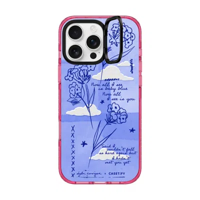 Casetify Iphone 16 Pro Max Case Pink Impact Ring Stand Case Magsafe Compatible  Baby Blue