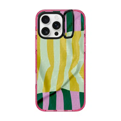 Casetify Iphone 16 Pro Max Case Pink Impact Ring Stand Case Magsafe Compatible  Pattern Afternoon At Capri