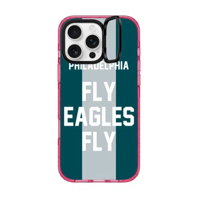 Casetify Iphone 16 Pro Max Case Pink Impact Ring Stand Case Magsafe Compatible  Superbowl - Fly Eagles Fly Ca