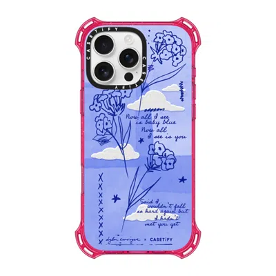 Casetify Iphone 16 Pro Max Case Primrose Pink Bounce Case Magsafe Compatible  Baby Blue